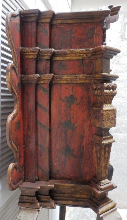 Gesso 18th Century Spanish Colonial Niche/Tabernacle For Sale