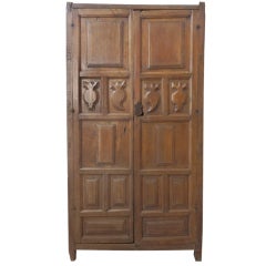 18th C Spanish Colonial Armoire with Secret Compartment