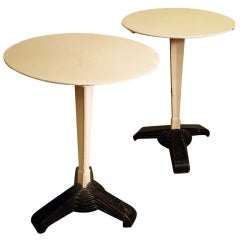 French Deco Period Metal Bistro Table French Deco Period Metal Bistro Table