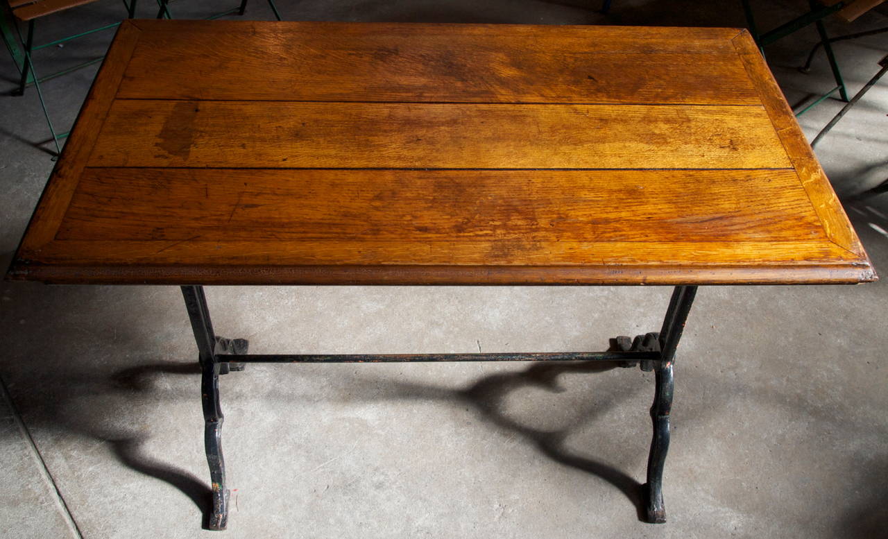 French Oak Top Bistro Table 4