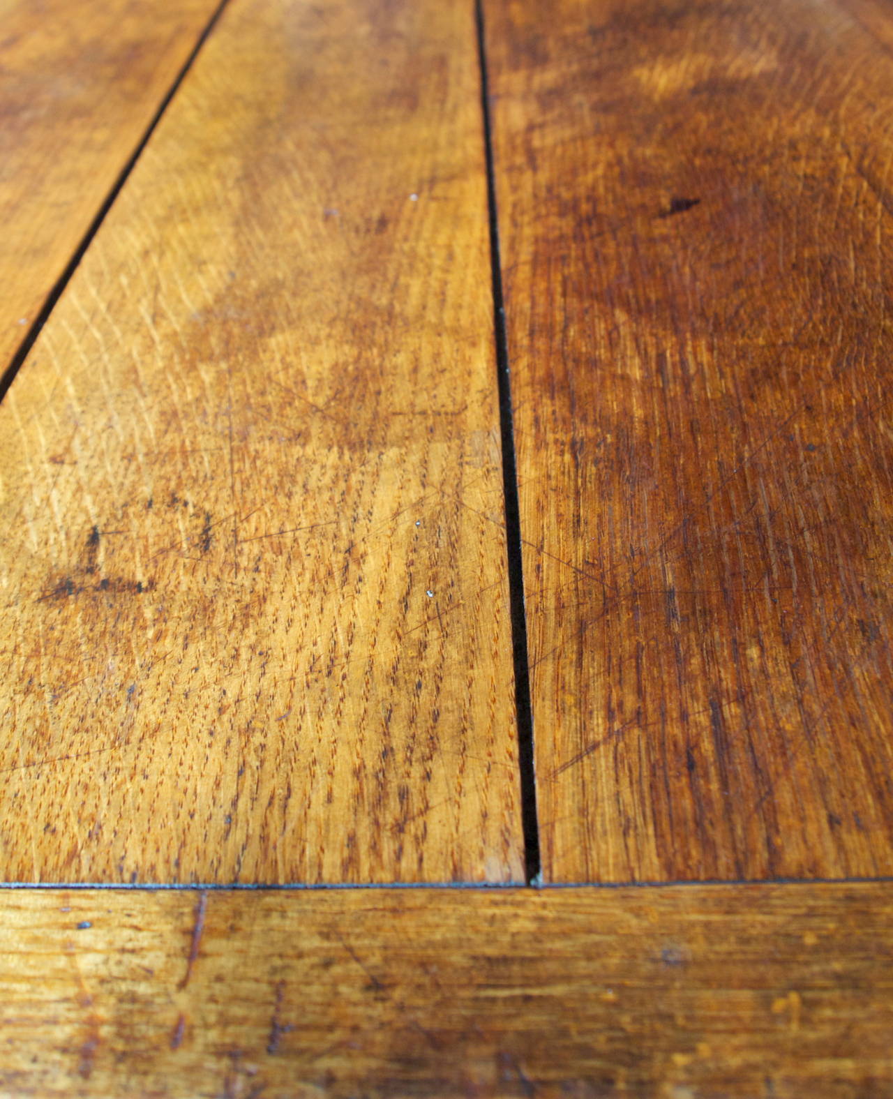 Late 19th Century French Oak Top Bistro Table