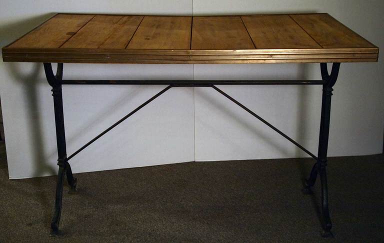 French Wood Top Bistro Table 3