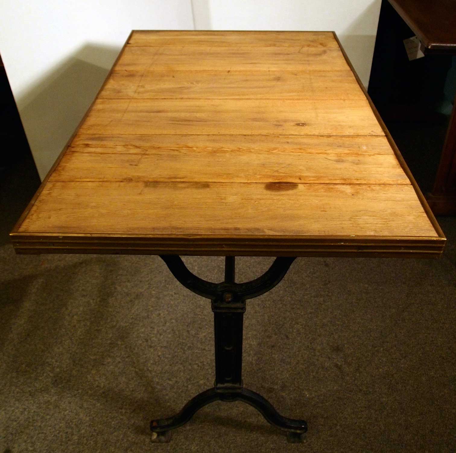 French Wood Top Bistro Table