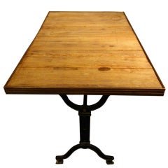 French Wood Top Bistro Table