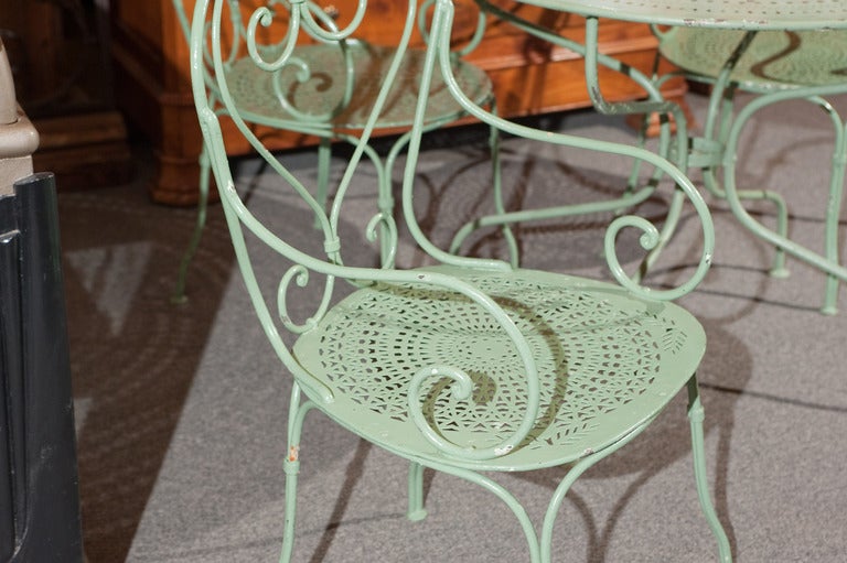 French Garden Furniture Set In Good Condition In San Francisco, CA