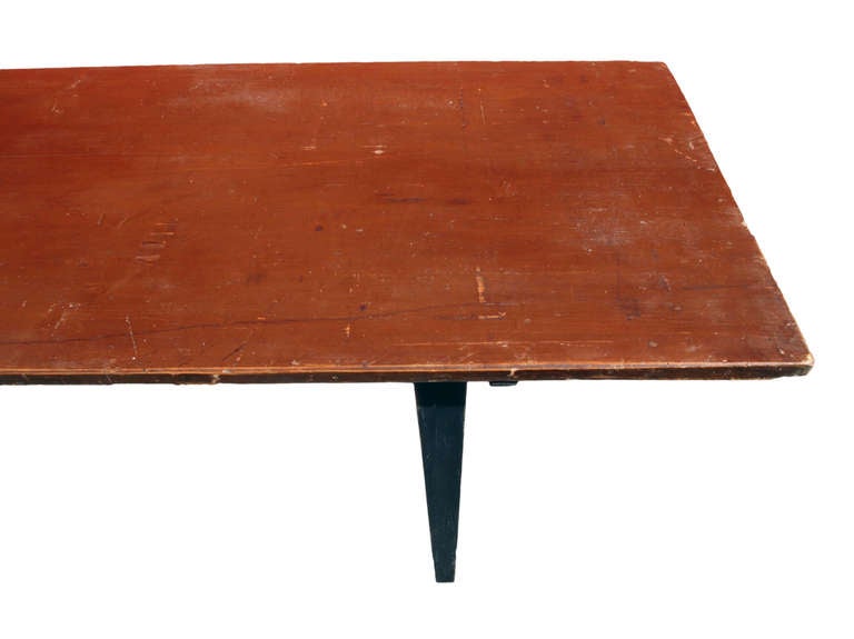 20th Century Large Stained and Painted Brewery/Farm Table