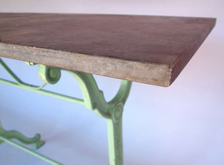 French Marble Top Bistro Table 1