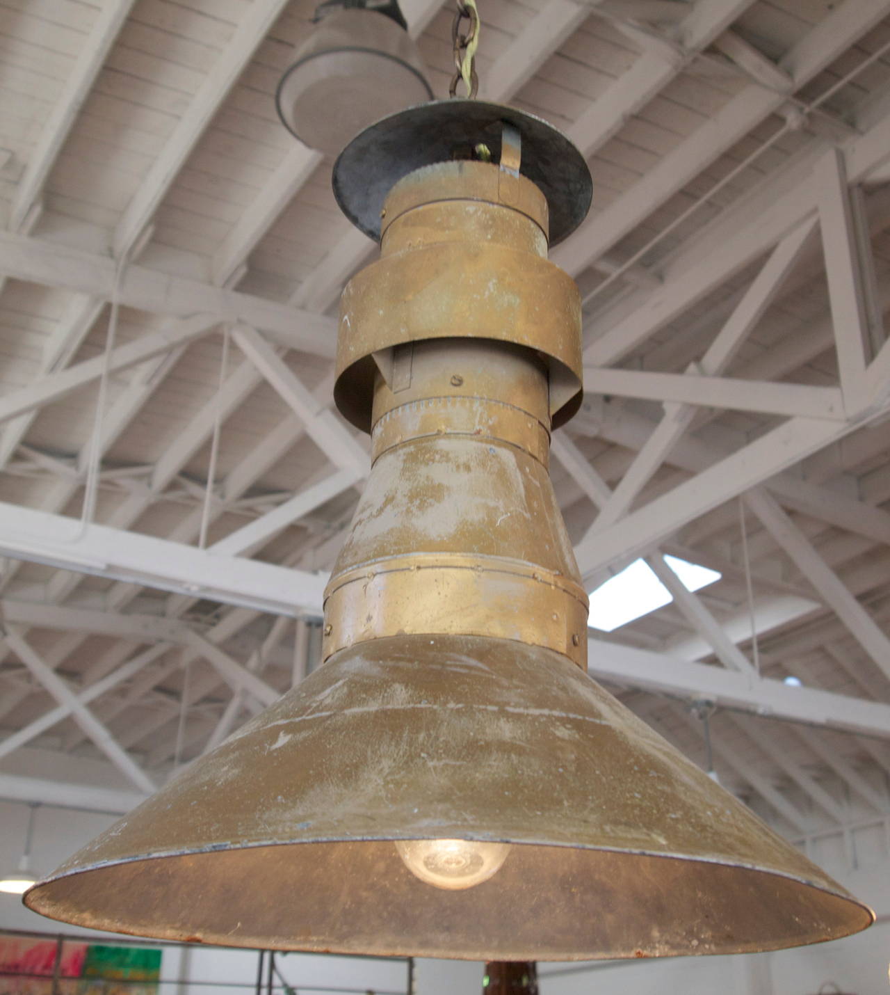Industrial Hanging Pendant Light In Good Condition In San Francisco, CA