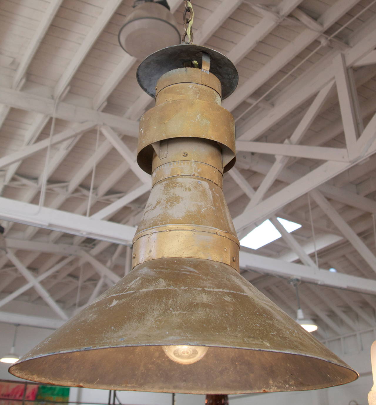 20th Century Industrial Hanging Pendant Light