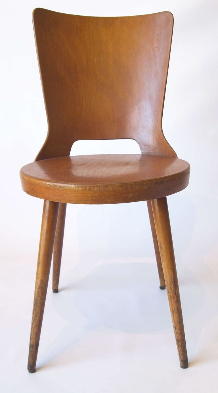 Mid-Century Modern Set of 4 Mid Century Baumann Bistro Chairs