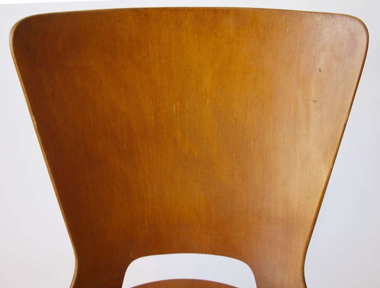 Stained Set of 4 Mid Century Baumann Bistro Chairs