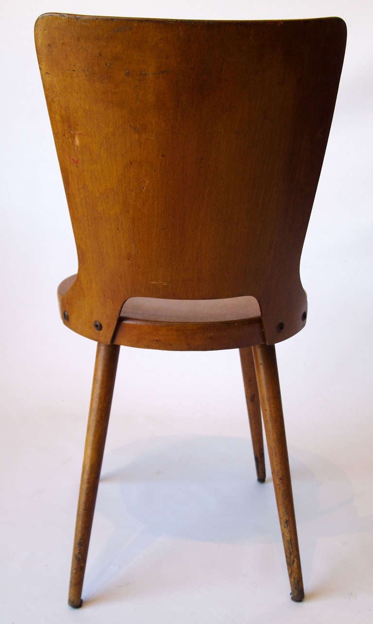 Mid-20th Century Set of 4 Mid Century Baumann Bistro Chairs