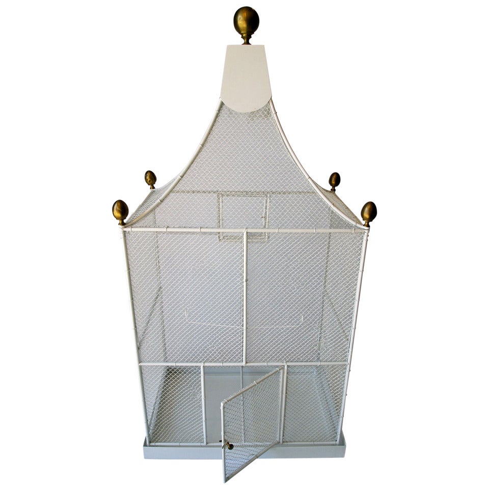 French Large Architectural Birdcage