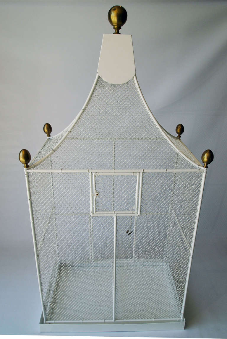 20th Century French Large Architectural Birdcage