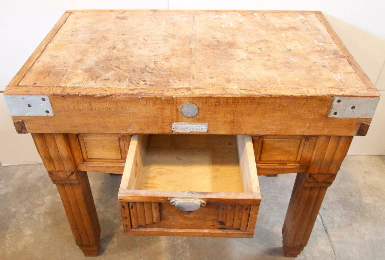 French Butcher Block In Good Condition In San Francisco, CA