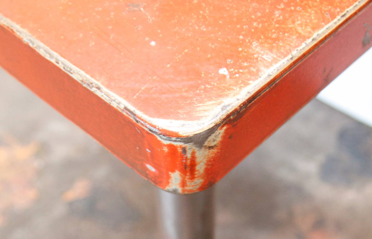 French Tolix Industrial Metal Table