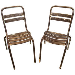 Pair of Tolix Industrial Chairs