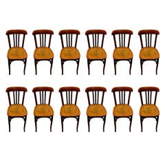 Set Of 12 Bistro Chairs