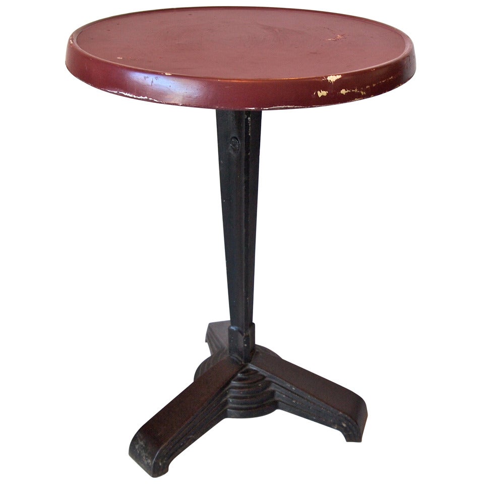 Table de bistrot Art Déco français