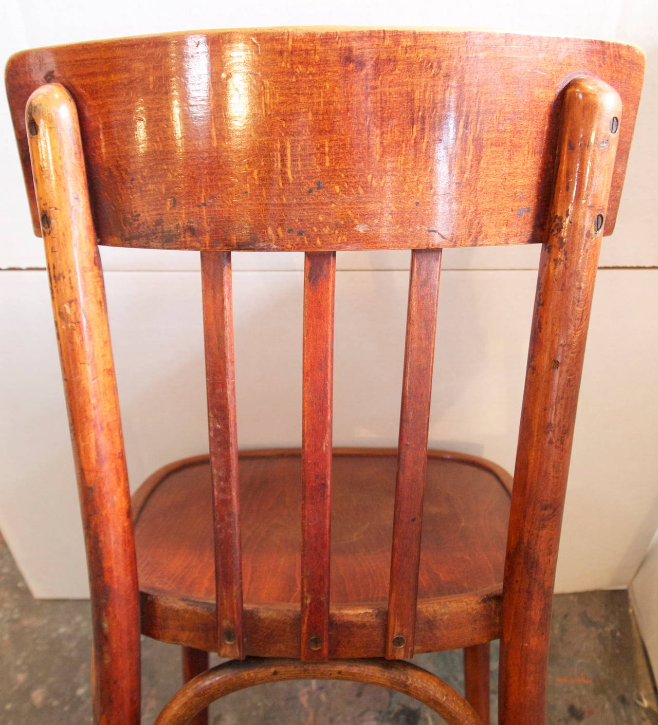 Set of Eight French Bentwood Bistro Chairs In Good Condition In San Francisco, CA