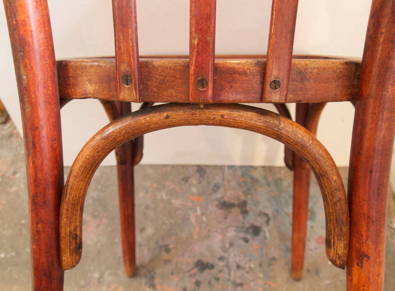Set of Eight French Bentwood Bistro Chairs 1