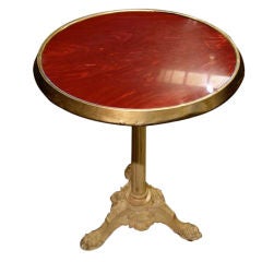 French Pedestal Bistro Table