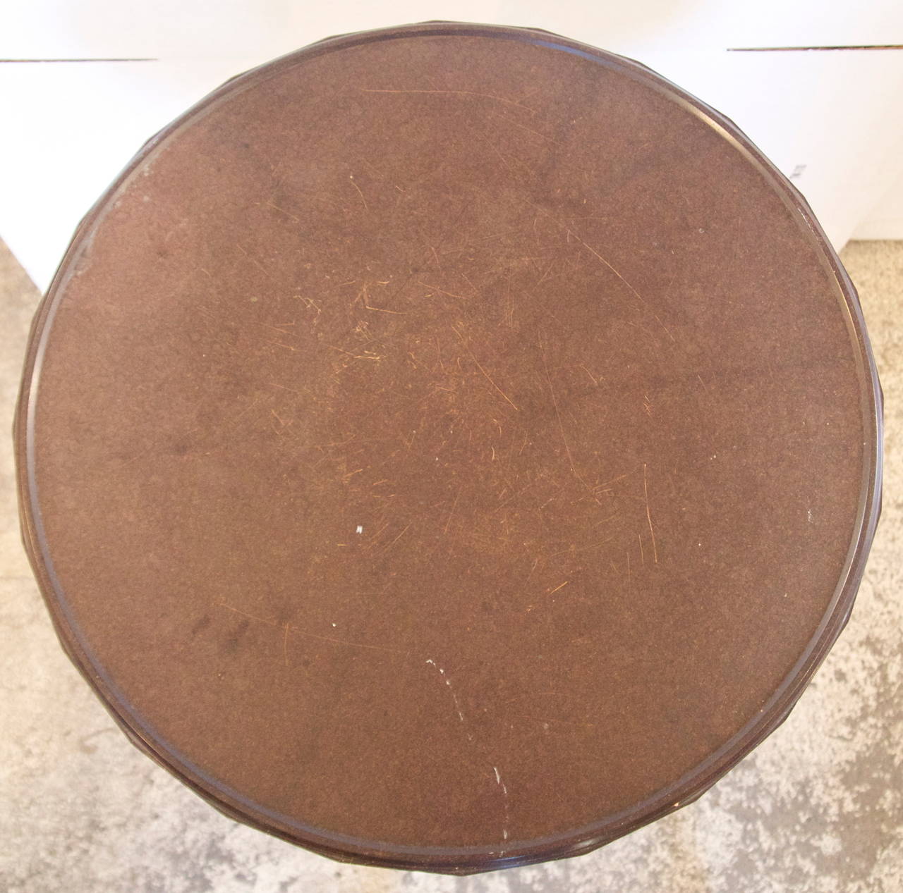 Art Nouveau French Bakelite-Top Gueridon Bistro Table