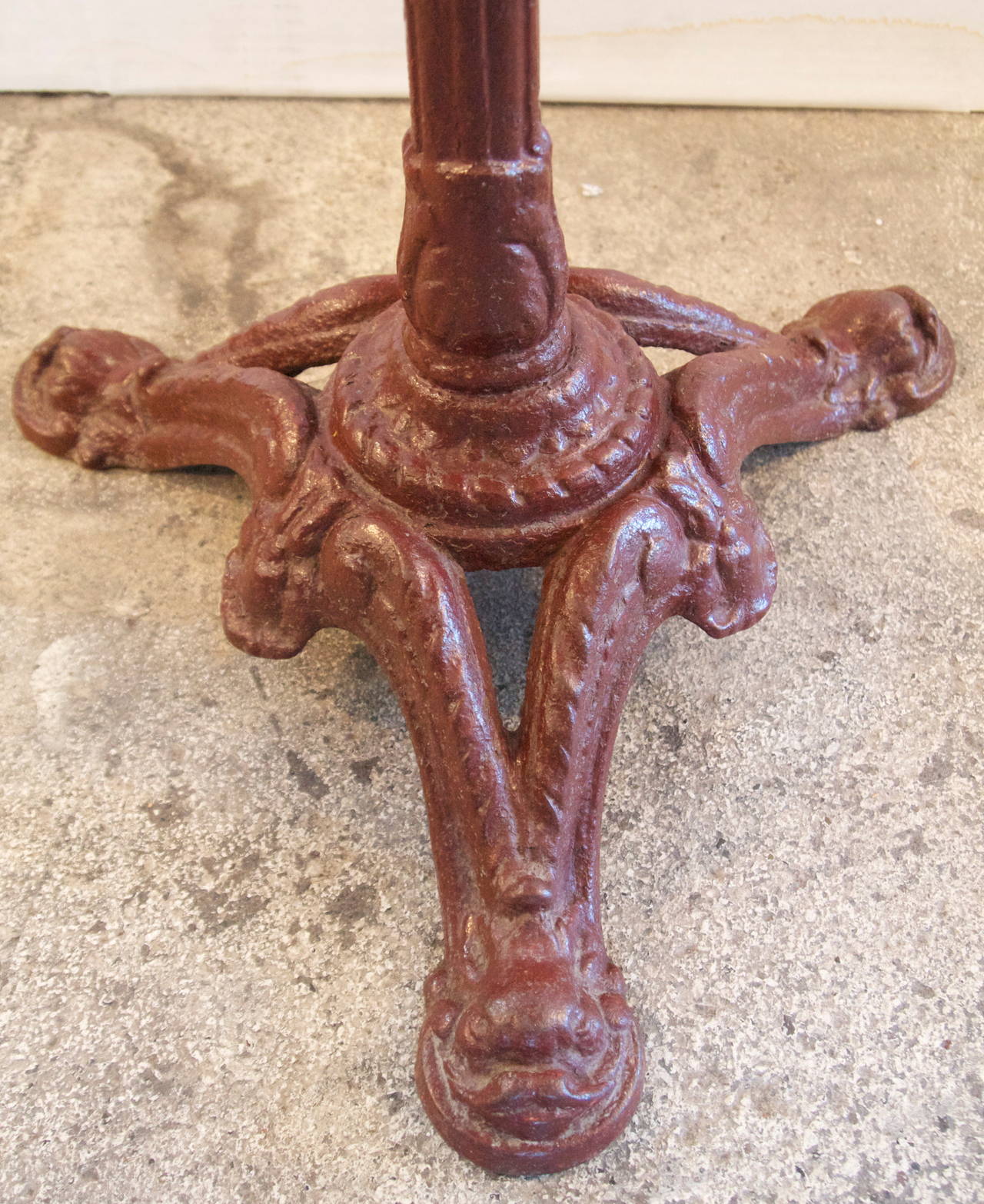 Painted French Bakelite-Top Gueridon Bistro Table