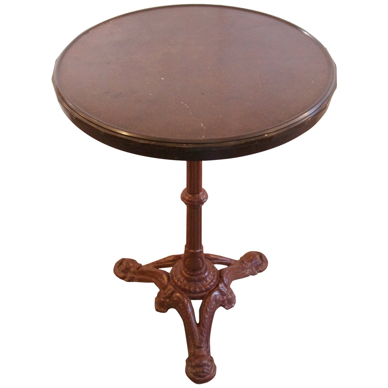 French Bakelite-Top Gueridon Bistro Table