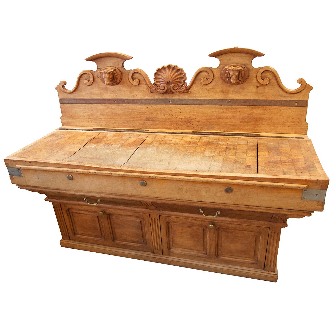 French Double Butchers Block