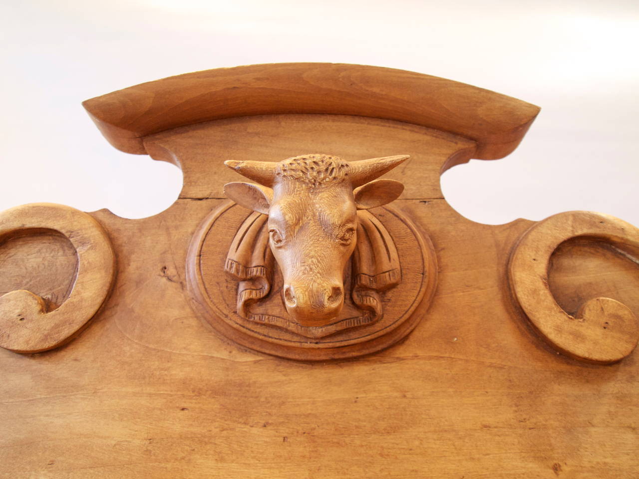 Carved French Double Butchers Block