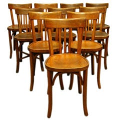 Set Of Ten Baumann Bistro Chairs