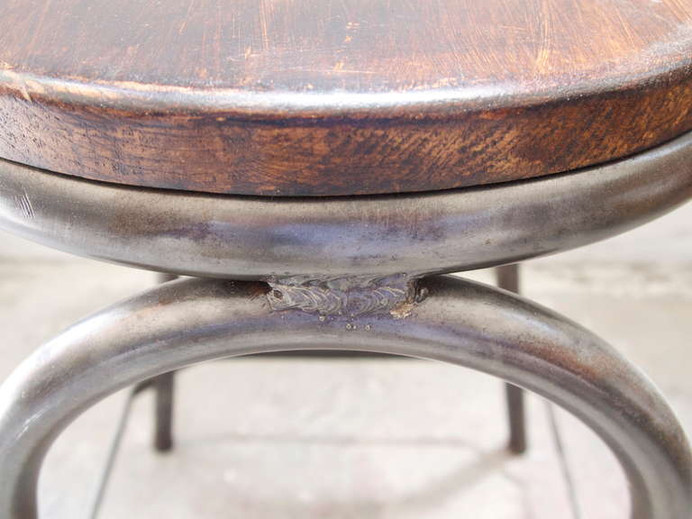 Mid-20th Century French Industrial Stool