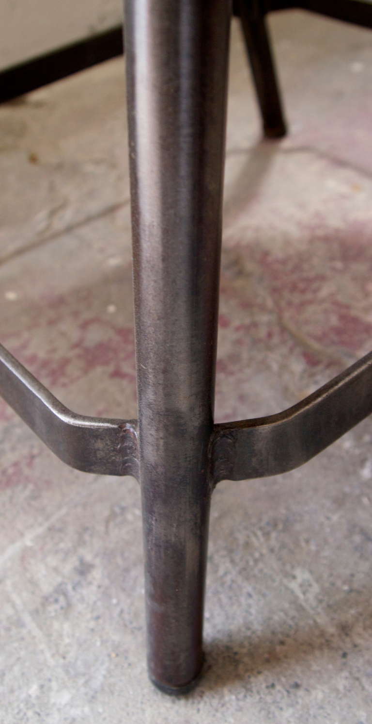 Metal French Industrial Stool