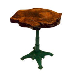Burl Top Garden/Bistro Table