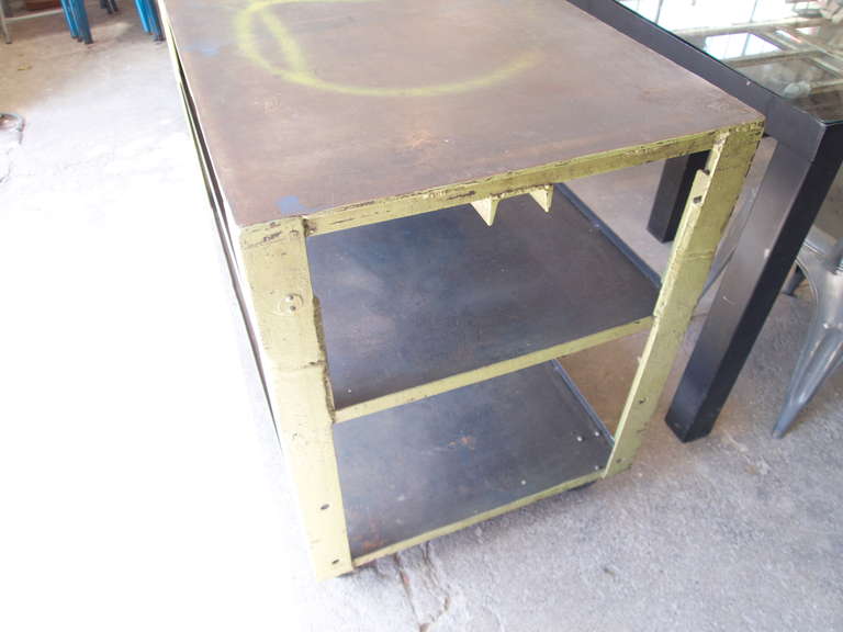 Welded Industrial Metal Table