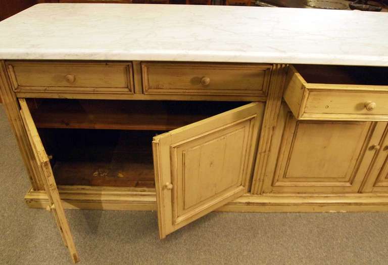 20th Century French Marble Top Store Counter