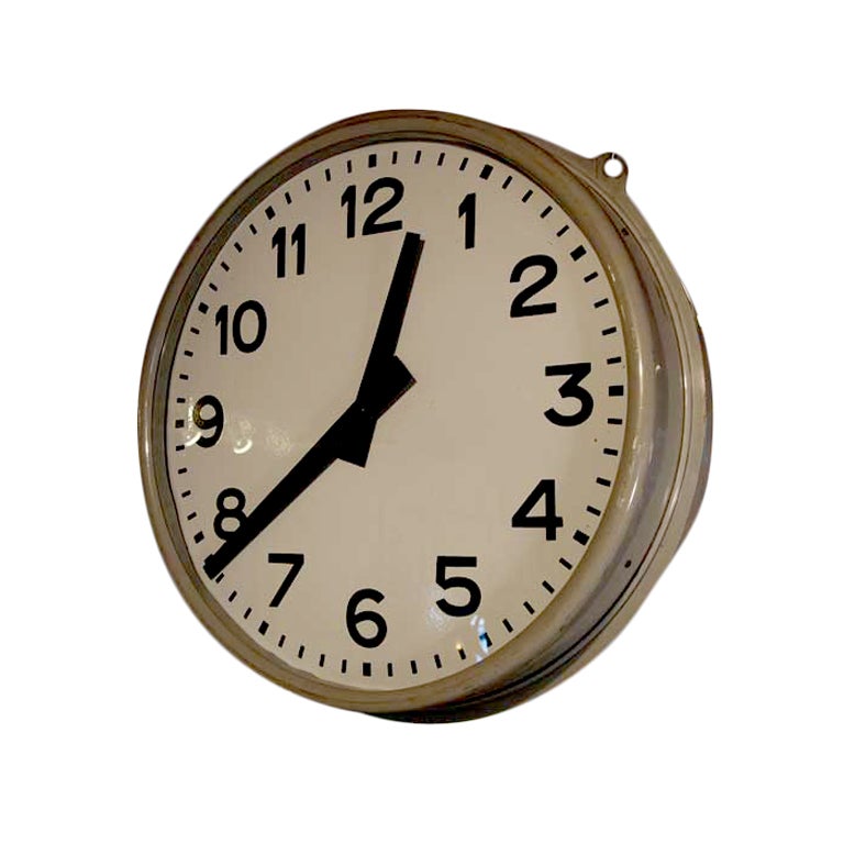 Double Sided Hanging Train Station Clock