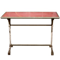French Opaline Top Bistro Table