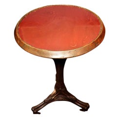 French Opaline Top Gueridon Bistro Table