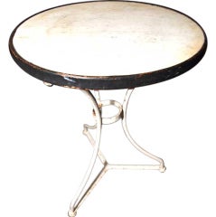 Vintage Marble French Bisto/Garden 'Gueridon' Table