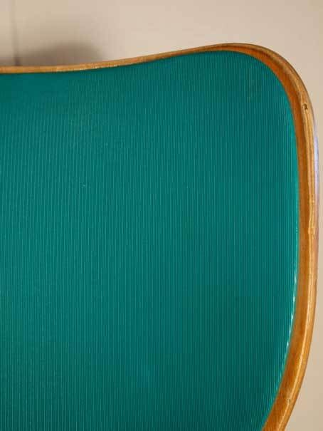 Set of 6 mid-century colorful chairs 3