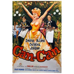 Vintage Original movie poster "CANCAN"