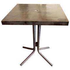 French Square Metal Bistro Table