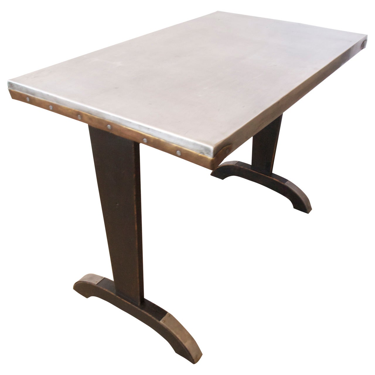 French Zinc-Top Bistro Table