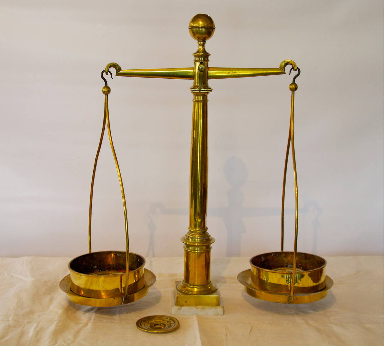 19th c. French Brass Balance Scales For Sale at 1stdibs