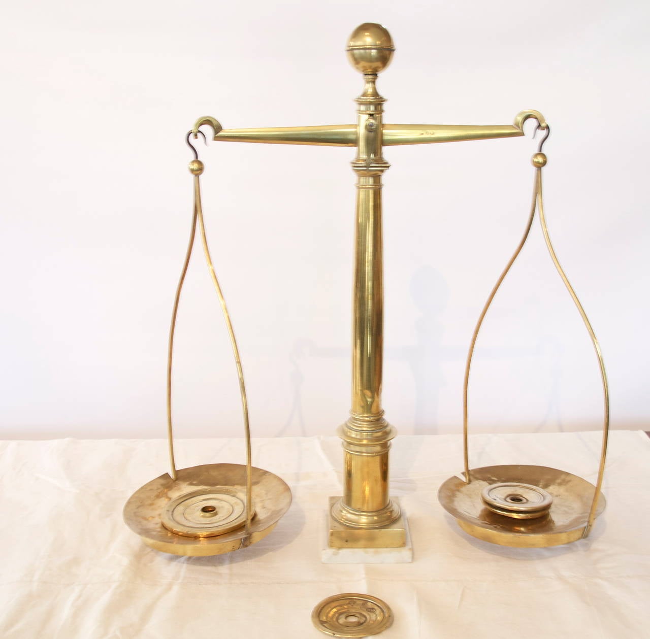 19th Century French Brass Balance Scales at 1stDibs