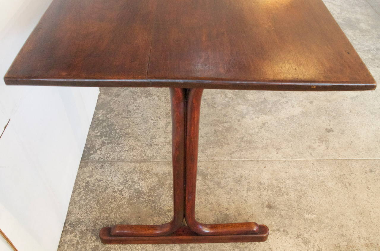 French Oak Bentwood Bistro Table In Good Condition In San Francisco, CA