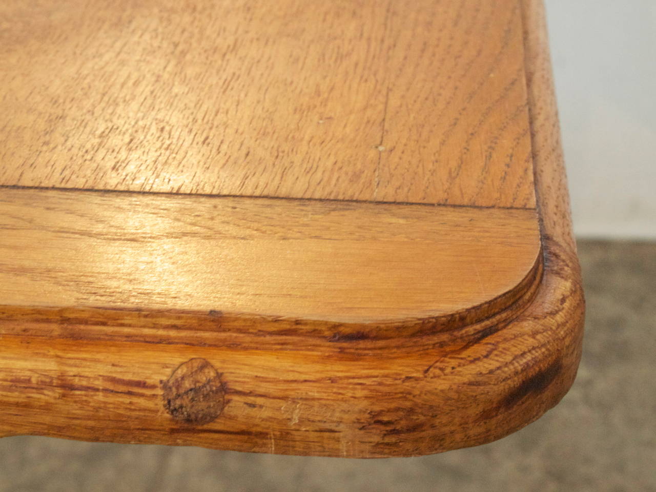 French Oak-Top Bistro Table 2
