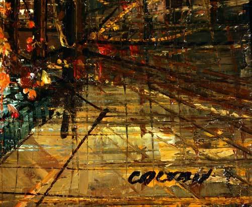 Canvas 'Autumn - Paris' Oil painting by M.S.L. Calvan